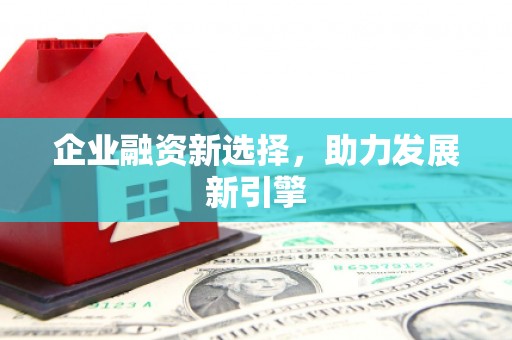 休宁企业融资新选择，助力发展新引擎
