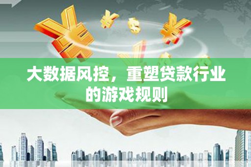 休宁大数据风控，重塑贷款行业的游戏规则