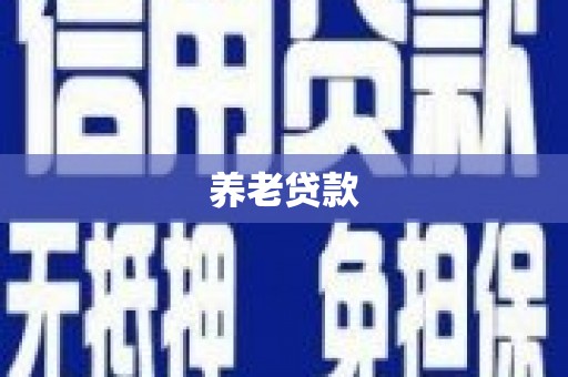 休宁养老贷款