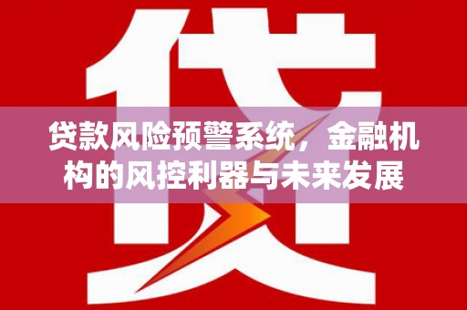 休宁贷款风险预警系统，金融机构的风控利器与未来发展