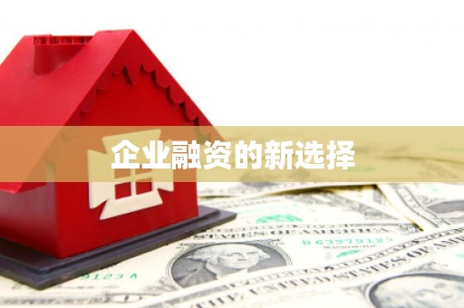 休宁企业融资的新选择