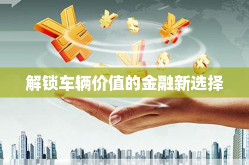 休宁解锁车辆价值的金融新选择