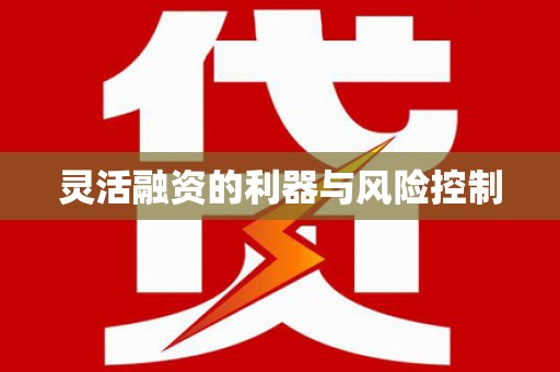 休宁灵活融资的利器与风险控制