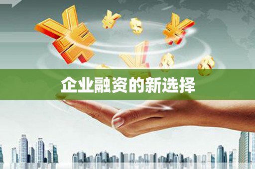 休宁企业融资的新选择