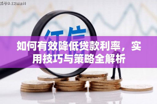 休宁如何有效降低贷款利率，实用技巧与策略全解析