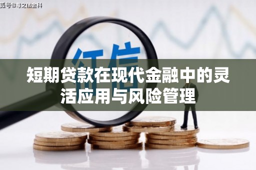 休宁短期贷款在现代金融中的灵活应用与风险管理