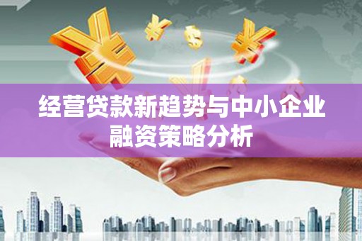 休宁经营贷款新趋势与中小企业融资策略分析