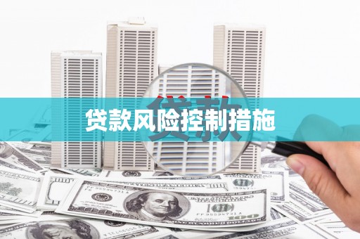 休宁贷款风险控制措施